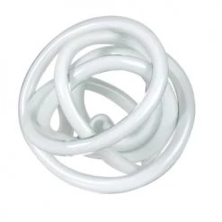 Maisons Du Monde Bustes Et Statues Déco Nœud En Verre Blanc H15
