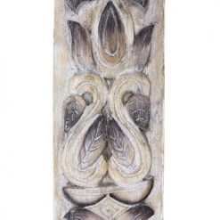 MOYCOR Bustes Et Statues Déesses Sculptées En Bois Beige -Décoration de porte Soldes deesses sculptees en bois beige 2