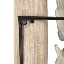 MOYCOR Bustes Et Statues Déesses Sculptées En Bois Beige -Décoration de porte Soldes deesses sculptees en bois beige 3