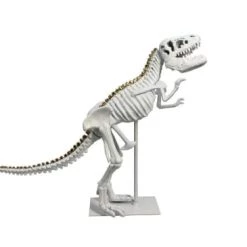 Now’s Home Bustes Et Statues Dinosaure Décoratif En Résine Blanche Pied En Métal Blanc -Décoration de porte Soldes dinosaure decoratif en resine blanche pied en metal blanc 4