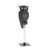 Now’s Home Bustes Et Statues Hibou Sur Pied Noir Mat Et Doré H41