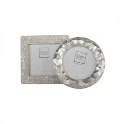 EMDE Cadres Et Albums Photos Lot De 2 Cadres En Métal Argent