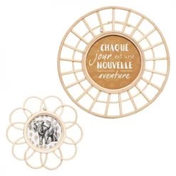 Decoratie Cadres Et Albums Photos Lot De 2 Cadres Rotin