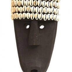 My Bliss Home Bustes Et Statues Masque Noir H40 Cm -Décoration de porte Soldes masque noir h40 cm 2