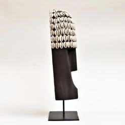 My Bliss Home Bustes Et Statues Masque Noir H40 Cm -Décoration de porte Soldes masque noir h40 cm 3