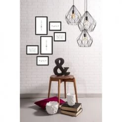 Ceanothe Pêle-mêle Photos Mur De Cadres Easy Noir Résine Recyclée -Décoration de porte Soldes mur de cadres easy noir resine recyclee 2