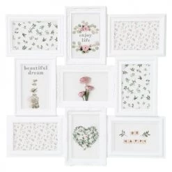 Decoratie Pêle-mêle Photos Pêle Mêle 9 Photos Blanc -Décoration de porte Soldes pele mele 9 photos blanc 2