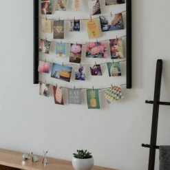 Umbra Cadres Et Albums Photos Pêle-mêle Mural Pour Environ 40 Photos, En Bois Noir Laqué -Décoration de porte Soldes pele mele mural pour environ 40 photos en bois noir laque 2