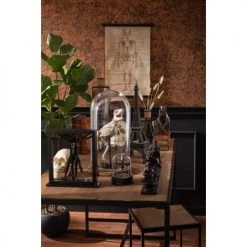 LANADECO Bustes Et Statues Personnage Dans Cadre Résine Bronze H32cm -Décoration de porte Soldes personnage dans cadre resine bronze h32cm 2