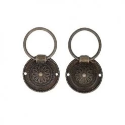 Artemio Boutons Et Déco De Porte Poignées De Tiroir Métalliques Style Japonais D3,7cm - Lot De 2