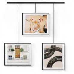 Umbra Cadres Et Albums Photos Porte Photos Escalier 3 Cadres Exhibit Noir