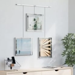 Umbra Cadres Et Albums Photos Porte Photos Mural Pour 5 Cadres, Métal Doré -Décoration de porte Soldes porte photos mural pour 5 cadres metal dore 4