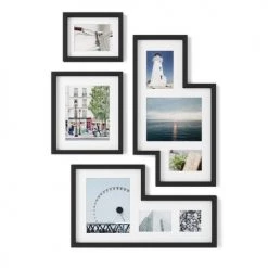 Umbra Cadres Et Albums Photos Set De 4 Cadres Photos Mingle Bois Noir -Décoration de porte Soldes set de 4 cadres photos mingle bois noir 3