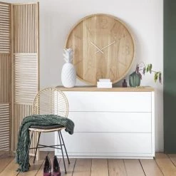 Maisons Du Monde Objets Déco De Jardin Statue Ananas En Céramique Blanche D.44cm -Décoration de porte Soldes statue ananas en ceramique blanche d 44cm 1000 5 38 165432 13