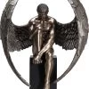 Kare Design Bustes Et Statues Statue Ange Assis En Bronze Et Polyrésine H63