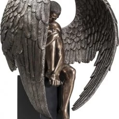 Kare Design Bustes Et Statues Statue Ange Assis En Bronze Et Polyrésine H63 -Décoration de porte Soldes statue ange assis en bronze et polyresine h63 2