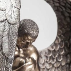 Kare Design Bustes Et Statues Statue Ange Assis En Bronze Et Polyrésine H63 -Décoration de porte Soldes statue ange assis en bronze et polyresine h63 4