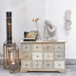 Maisons Du Monde Bustes Et Statues Statue Bouddha écrue Effet Vieilli H60 -Décoration de porte Soldes statue bouddha ecrue effet vieilli h60 1000 7 39 201185 2