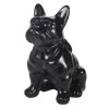 Maisons Du Monde Objets Déco De Jardin Statue Bouledogue En Dolomite Noire H83