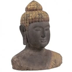 Ixia Bustes Et Statues Statue Buste De Bouddha Antique H45cm