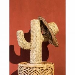 Maisons Du Monde Bustes Et Statues Statue Cactus En Fibre Végétale H55 -Décoration de porte Soldes statue cactus en fibre vegetale h55 1000 11 37 180109 2