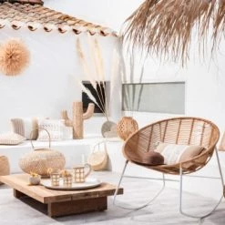 Maisons Du Monde Bustes Et Statues Statue Cactus En Fibre Végétale H55 -Décoration de porte Soldes statue cactus en fibre vegetale h55 1000 11 37 180109 6