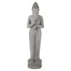 Maisons Du Monde Bustes Et Statues Statue De Jardin Bouddha Grise Blanchie H158