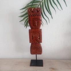 My Bliss Home Bustes Et Statues Statue Décorative En Bois Sculpté H42 Cm -Décoration de porte Soldes statue decorative en bois sculpte h42 cm 3