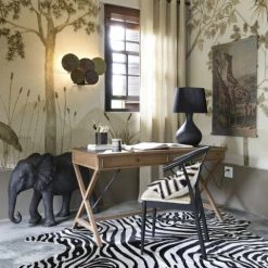 Maisons Du Monde Objets Déco De Jardin Statue éléphant Noire Mate H72 -Décoration de porte Soldes statue elephant noire mate h72 1000 2 40 191592 4