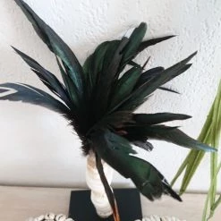 My Bliss Home Bustes Et Statues Statue En Coquillages Et Plumes H30 Cm -Décoration de porte Soldes statue en coquillages et plumes h30 cm 3