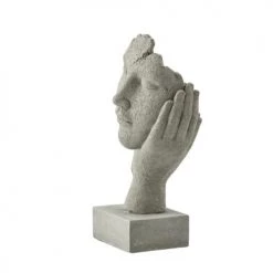Lene Bjerre Bustes Et Statues Statue En Polyrésine Gris H28 Cm -Décoration de porte Soldes statue en polyresine gris h28 cm 3