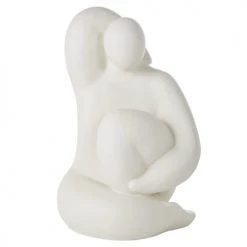 Maisons Du Monde Bustes Et Statues Statue Femme Assise Blanche H53