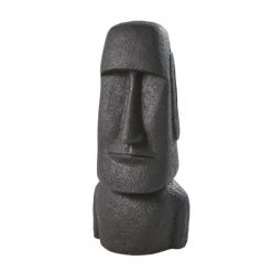 Maisons Du Monde Objets Déco De Jardin Statue Géant île De Pâques Noire H81 -Décoration de porte Soldes statue geant ile de paques noire h81 1000 12 32 190395 2