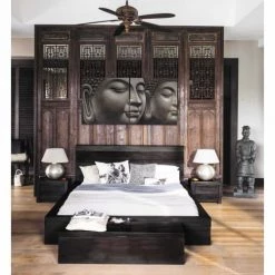 Maisons Du Monde Bustes Et Statues Statue Guerrier De Xian En Fibre D'argile Marron H 124 Cm -Décoration de porte Soldes statue guerrier de xian en fibre d argile marron h 124 cm 1000 6 4 116116 9