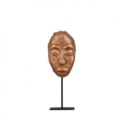 Now’s Home Bustes Et Statues Statue Masque En Résine Bronze