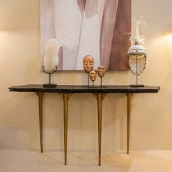 Now’s Home Bustes Et Statues Statue Masque En Résine Bronze -Décoration de porte Soldes statue masque en resine bronze 5