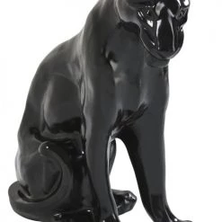 Maisons Du Monde Objets Déco De Jardin Statue Panthère Noire Brillante H70 -Décoration de porte Soldes statue panthere noire brillante h70 1000 0 38 191590 2