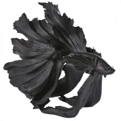 Maisons Du Monde Bustes Et Statues Statue Poisson Noir Mat H56