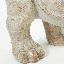 Maisons Du Monde Bustes Et Statues Statue Rhinocéros Grise Et Dorée H53 -Décoration de porte Soldes statue rhinoceros grise et doree h53 1000 10 1 188642 5