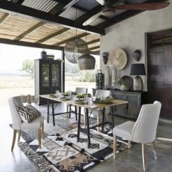 Maisons Du Monde Bustes Et Statues Statue Rhinocéros Grise Et Dorée H53 -Décoration de porte Soldes statue rhinoceros grise et doree h53 1000 10 1 188642 7