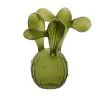 Maisons Du Monde Cloches Et Verrerie Statuette Cactus En Verre Vert H18