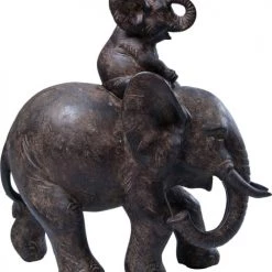 Kare Design Bustes Et Statues Statuette éléphants En Polyrésine Marron