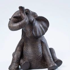 Kare Design Bustes Et Statues Statuette éléphants En Polyrésine Marron (x2) -Décoration de porte Soldes statuette elephants en polyresine marron x2 3
