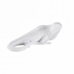 Maisons Du Monde Objets Déco De Jardin Statuette Iguane En Polyrésine Dorée H17