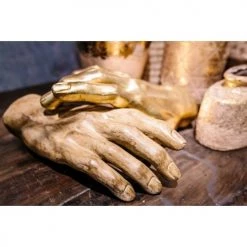 Kare Design Bustes Et Statues Statuette Main En Polyrésine Marron H35 -Décoration de porte Soldes statuette main en polyresine marron h35 2