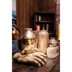 Kare Design Bustes Et Statues Statuette Main En Polyrésine Marron H35 -Décoration de porte Soldes statuette main en polyresine marron h35 4