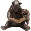 Kare Design Bustes Et Statues Statuette Ours Lecture En Polyrésine Marron H18