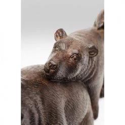 Kare Design Bustes Et Statues Statuette Ours Sieste En Polyrésine Marron H20 -Décoration de porte Soldes statuette ours sieste en polyresine marron h20 3