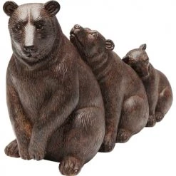 Kare Design Bustes Et Statues Statuette Ours Sieste En Polyrésine Marron H20 -Décoration de porte Soldes statuette ours sieste en polyresine marron h20 4