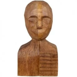 Maisons Du Monde Bustes Et Statues Statut Buste En Bois De Bouleau H25